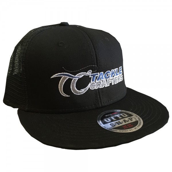 Black Trucker Men’s Fishing Hat Tackle Crafters