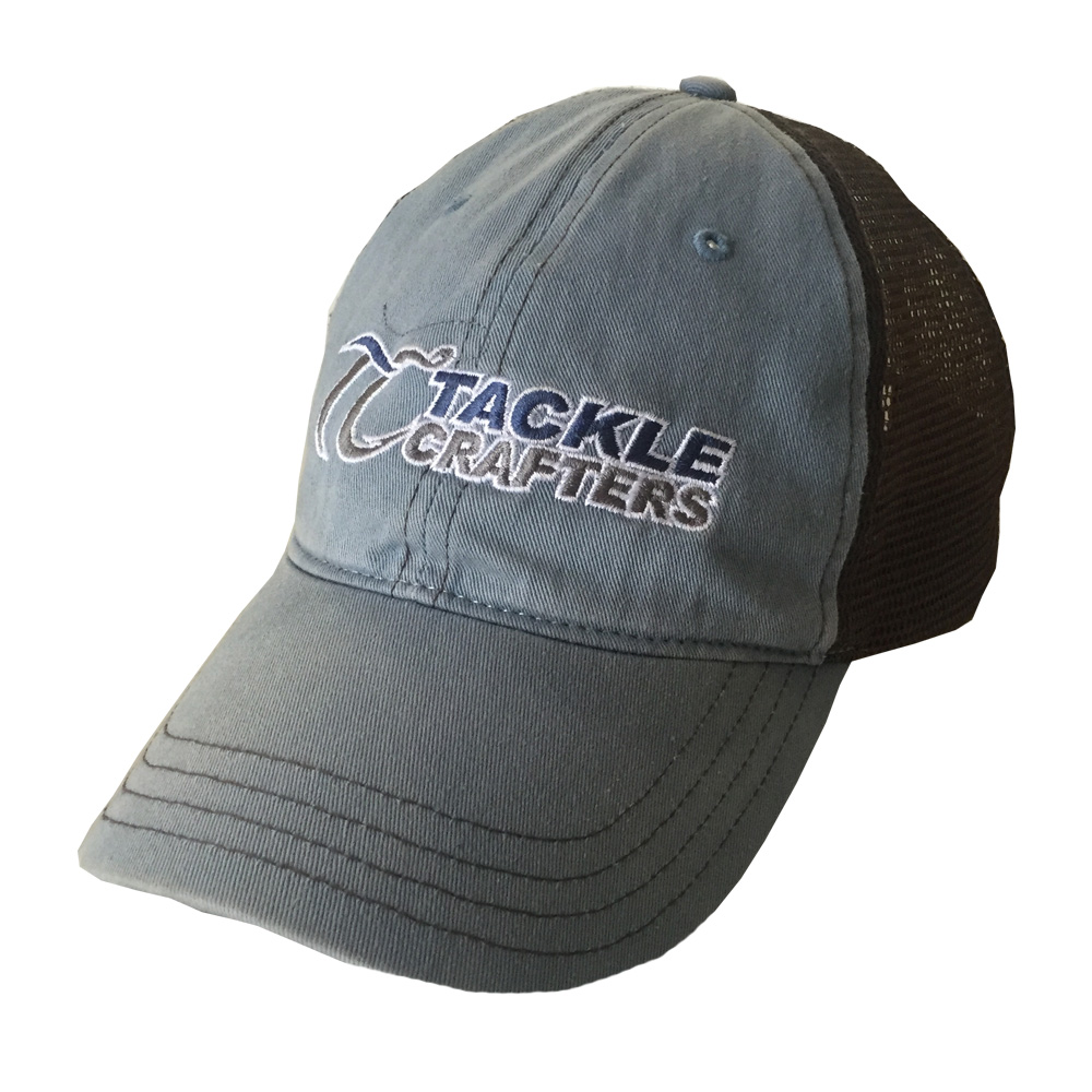 Washed Trucker Mens Fishing Hat Tackle Crafters