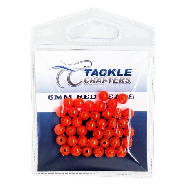 6mm Red Beads 40 Pack